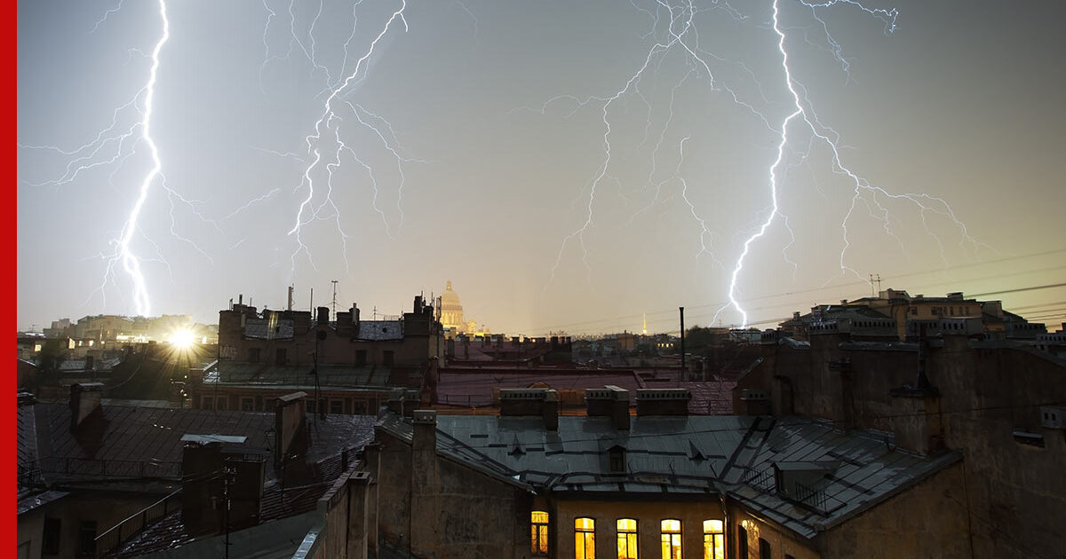 Карта грозы в спб