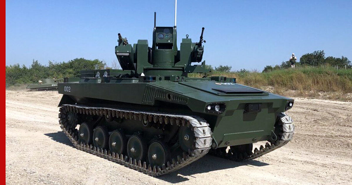 Российский боевой робот "Маркер" научили стрелять точнее и быстрее человека