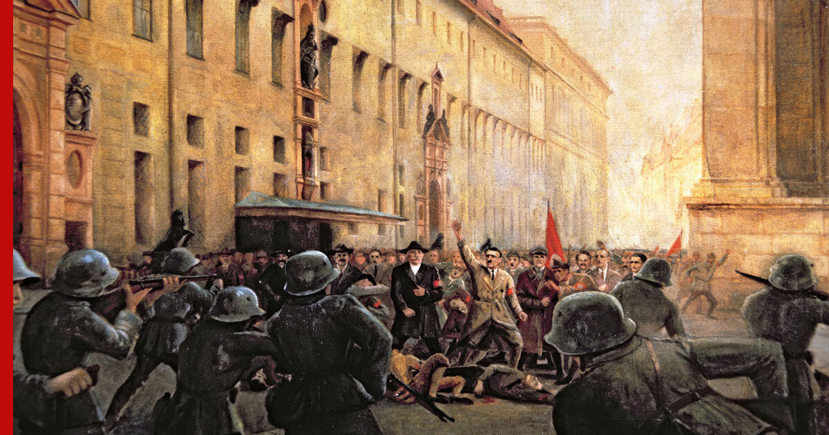 Что такое пивной путч. 1923 подавлен «пивной путч» в мюнхене, руководимый адольфом гитлером. пивной путч в мюнхене 1923. пивной путч в германии в 1923. 9 ноября 1923 года пивной путч.