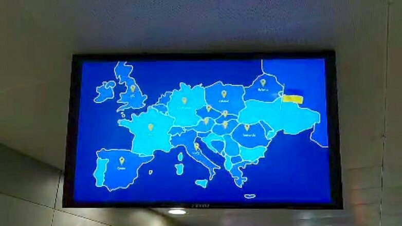 В аэропорту Борисполь показали карту Украины без Крыма