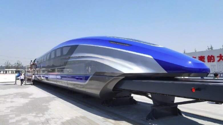 В Китае продемонстрировали высокоскоростной поезд на магнитной подушке