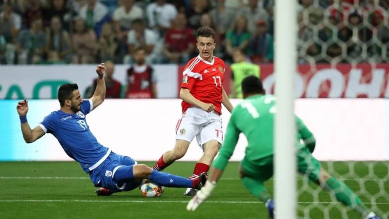 Россия обыграла Кипр в отборочном матче Евро-2020