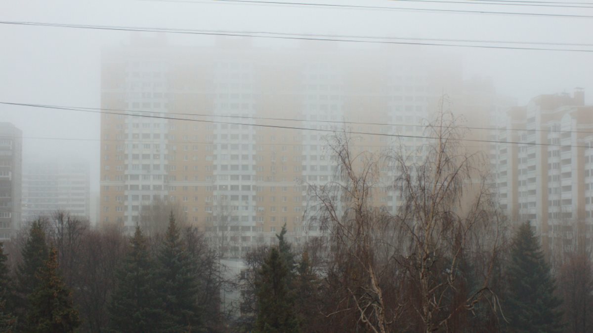 Москвичей предупредили о гололеде и тумане
