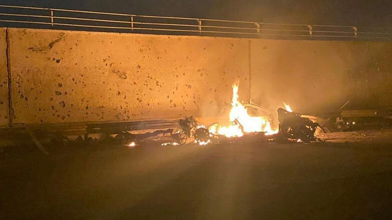 Власти Ирака показали фото с места гибели генерала Сулеймани