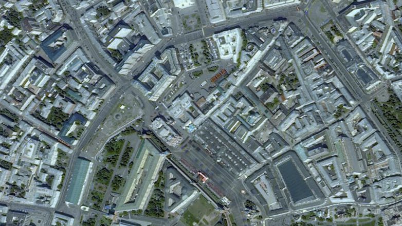 Парад Победы в Москве сфотографировали из космоса