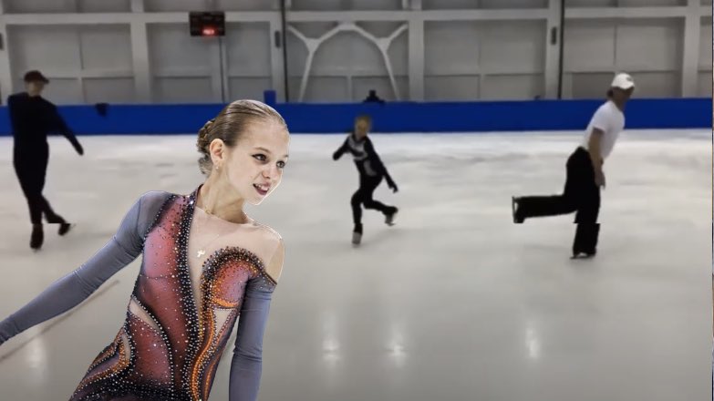 Трусова и Плющенко показали совместный прыжок