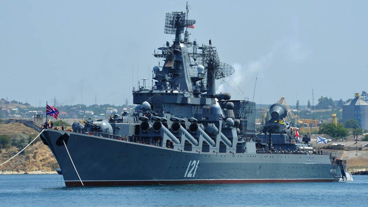 Начались первые учения флагмана Черноморского флота после ремонта