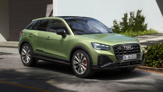 New Audi SQ2 SUV спереди