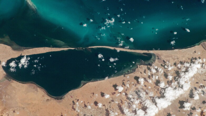 Лагуну в Тунисе заснял из космоса астронавт МКС
