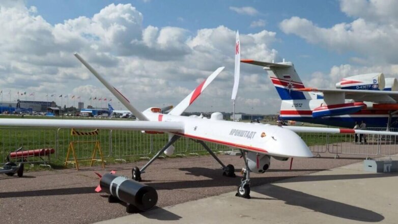 Удары по террористам в Сирии российского БПЛА "Орион" попали на видео