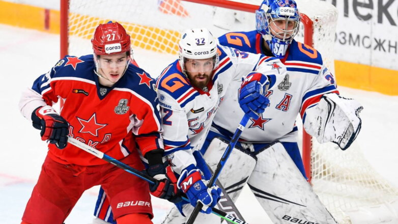 СКА второй раз подряд всухую проиграл ЦСКА в плей-офф КХЛ: видео