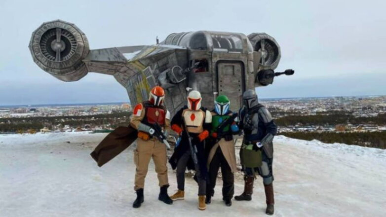 Космический корабль из "Мандалорца" в России не выдержал сильного ветра: видео