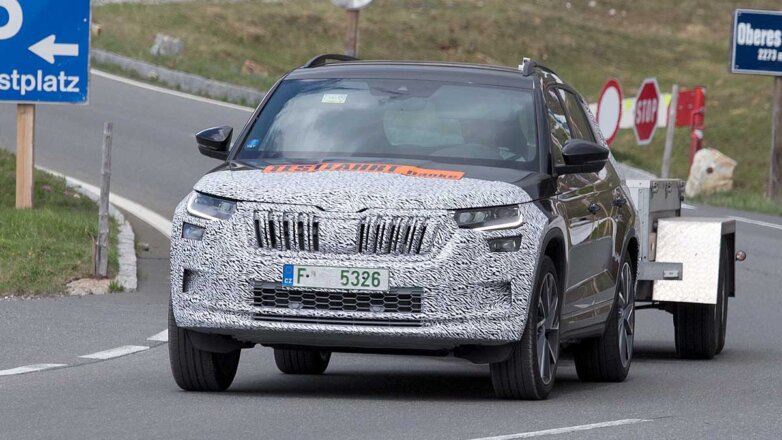 Обновленный Skoda Kodiaq показали на видео до презентации