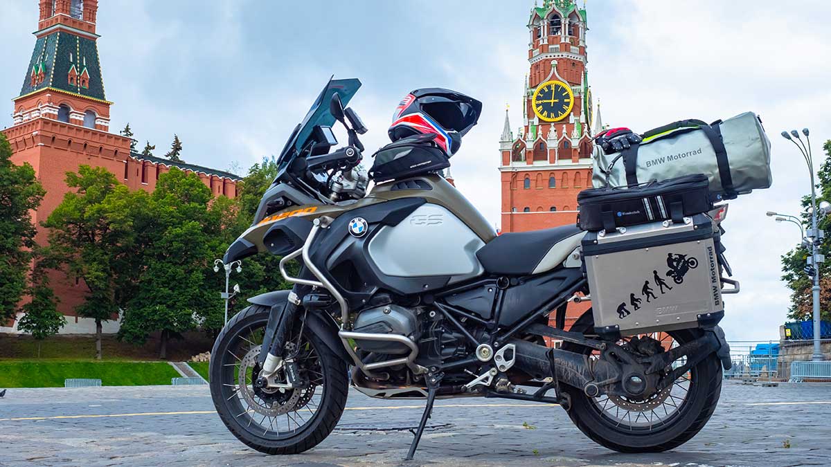 мотоцикл на Красной Площади