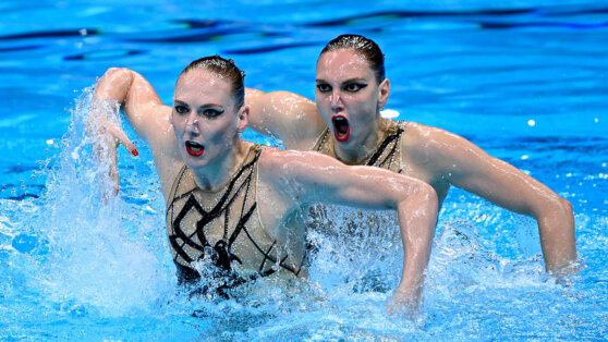 олимпиада в Токио 2020 синхронное плавание Светлана Колесниченко и Светлана Ромашина