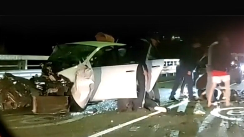 Появилось видео смертельной аварии с участием Ксении Собчак в Сочи