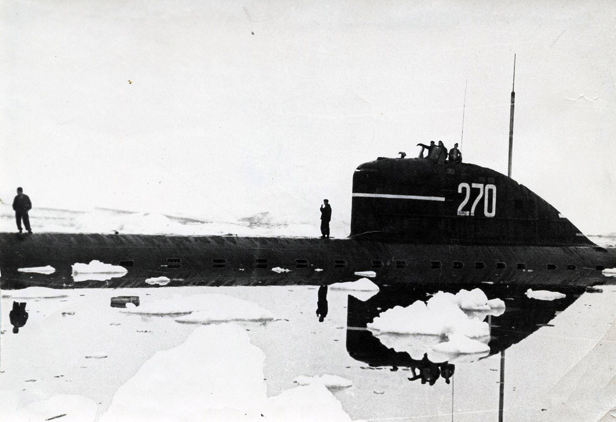 Всплытие «К-3» в полынье