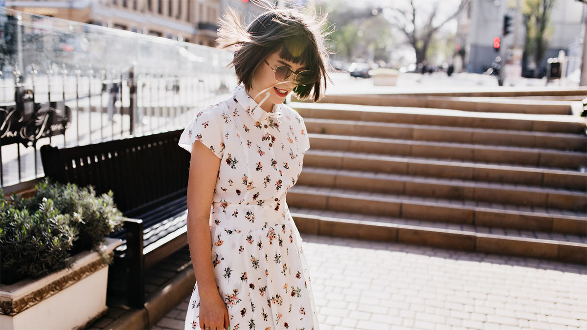 Длинное платье в стиле ретро