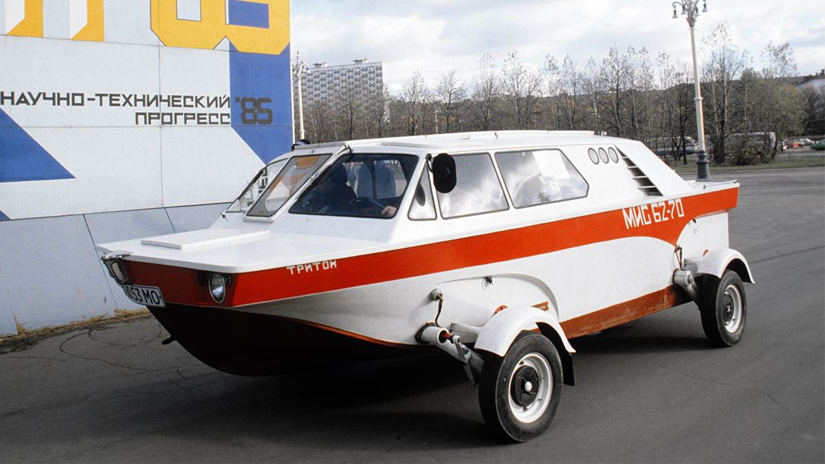 Самодельный автомобиль-амфибия "Тритон"