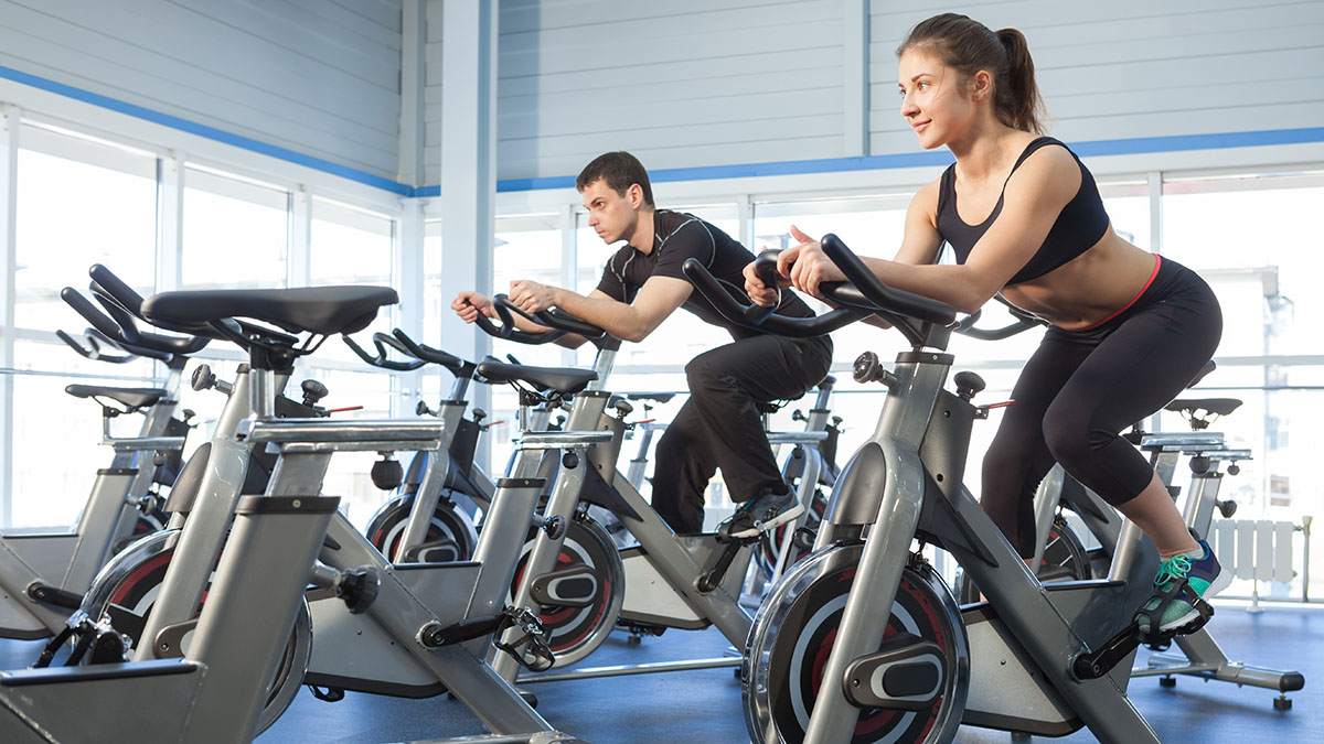 Занятия в фитнес клубе