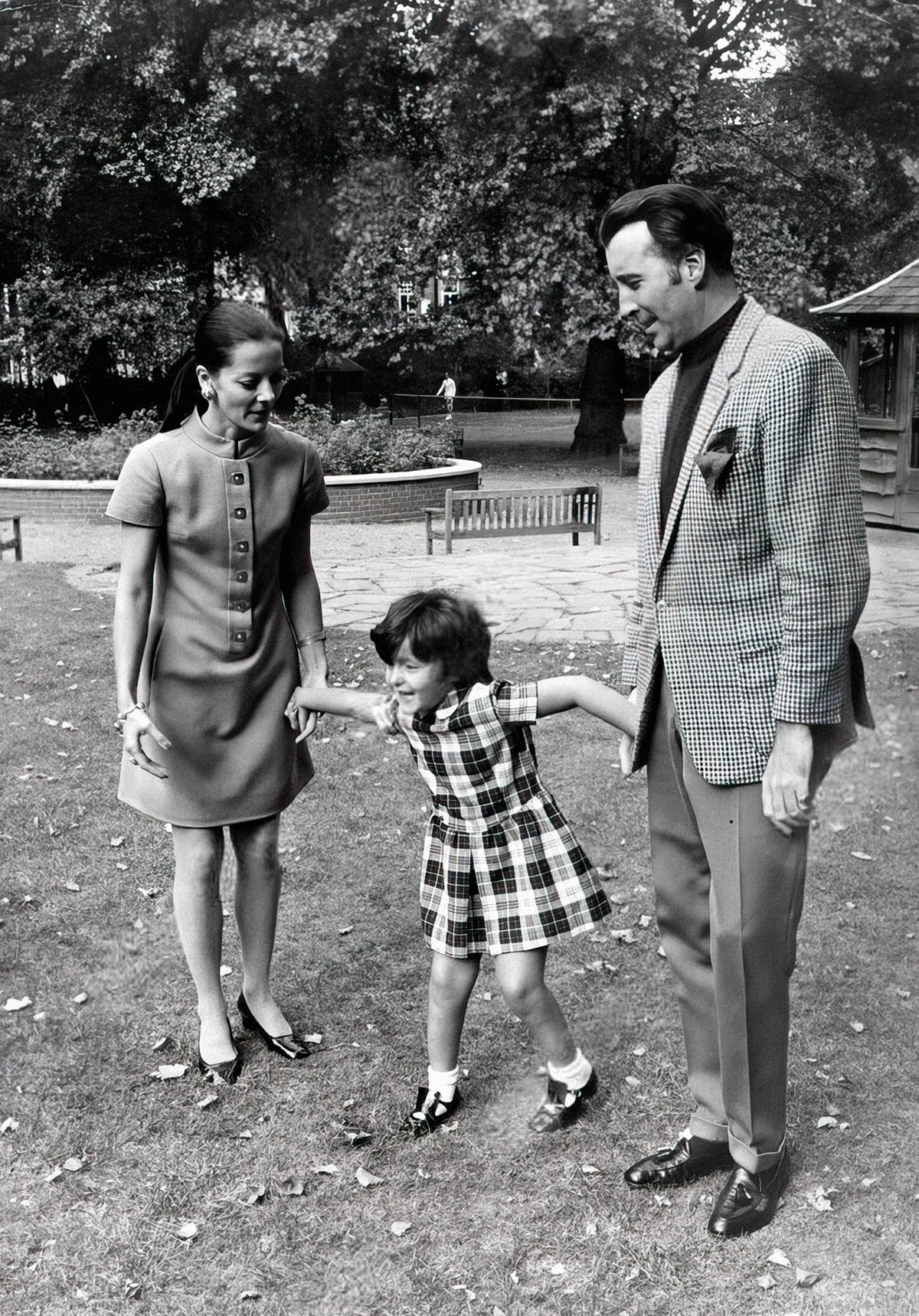 Кристофер Ли с женой и дочерью