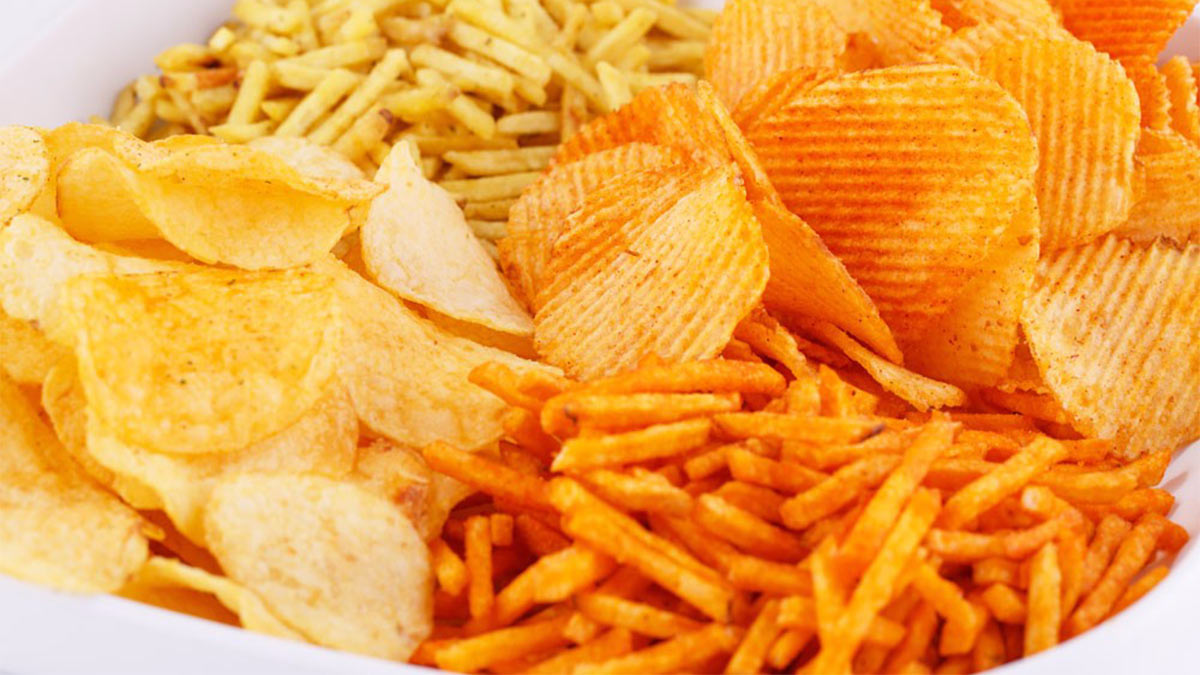 Разные картофельные чипсы