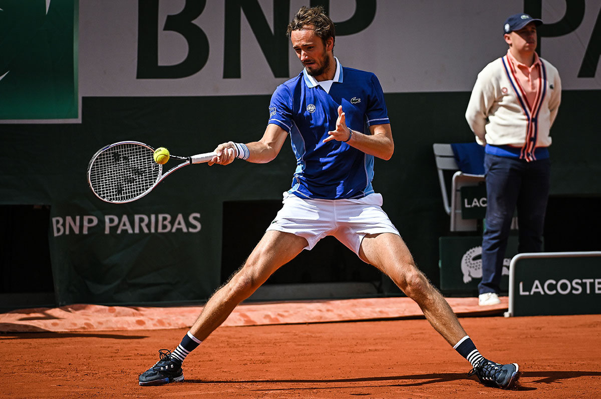 Даниил Медведев на турнире "Ролан Гаррос"