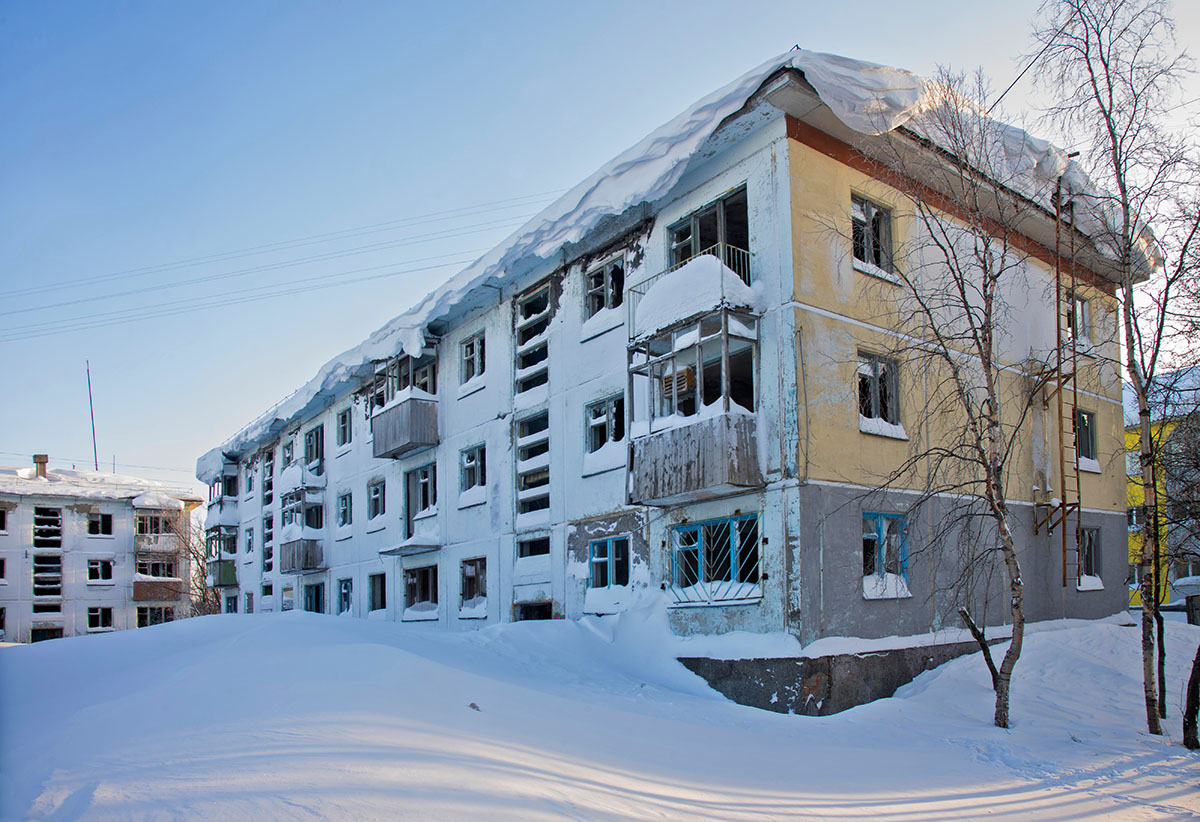 Заброшенные дома в Воркуте, Республика Коми
