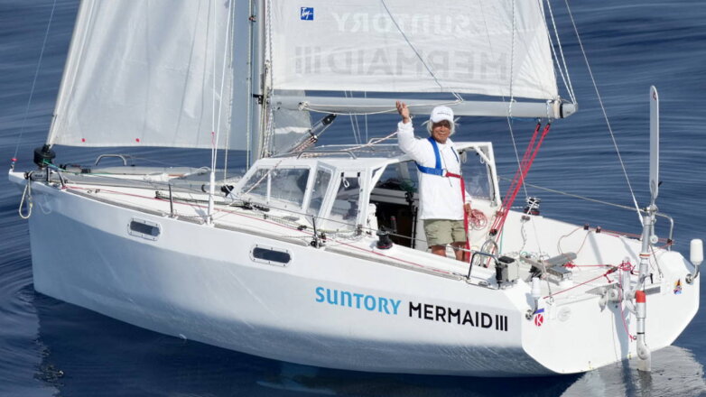 Японец в 83 года в одиночку пересек на яхте Тихий океан
