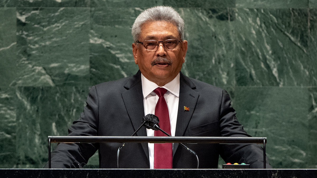 Президент Шри-Ланки Готабая Раджапакса