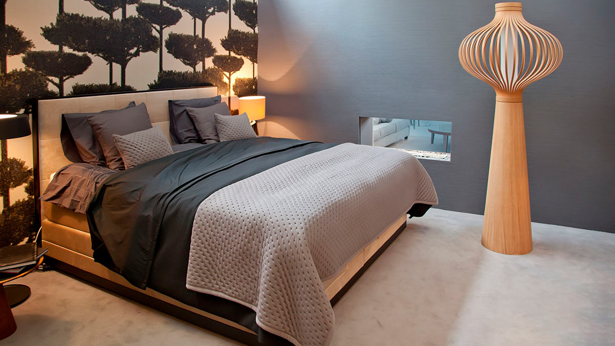 Акцентная стена в спальне