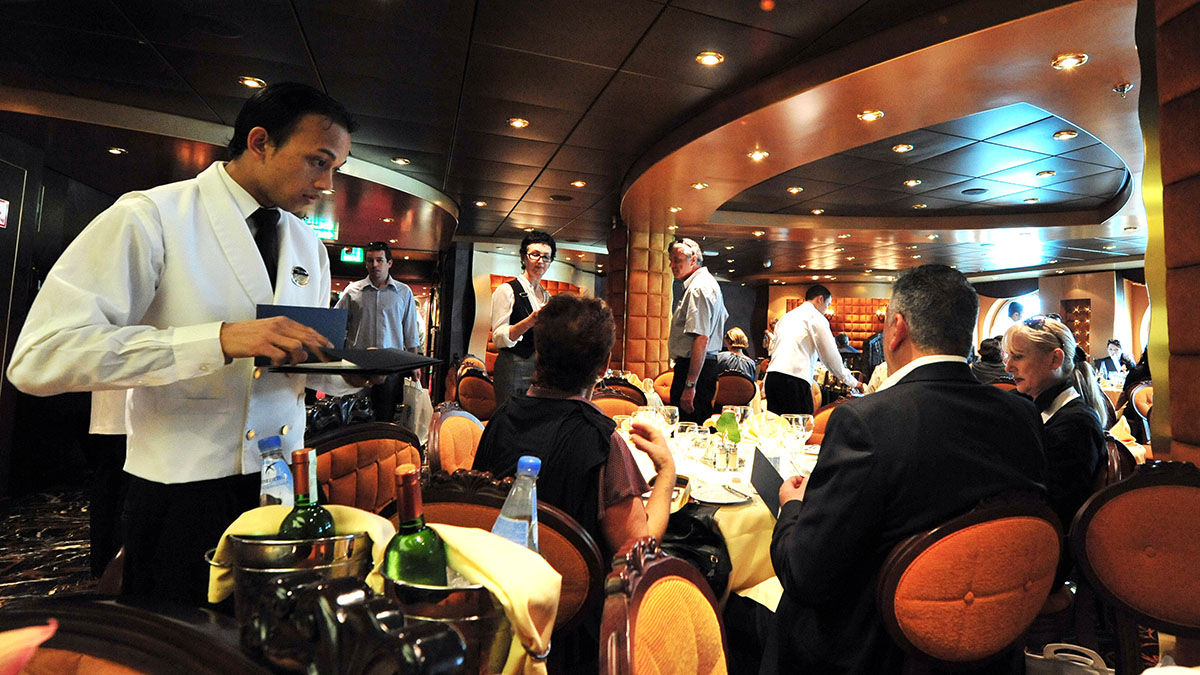 В ресторане круизного лайнера Splendida