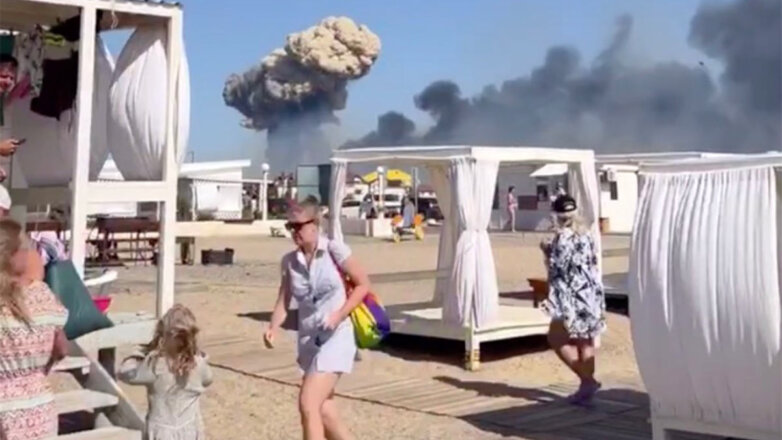 В Сакском районе Крыма объявили эвакуацию граждан после взрывов