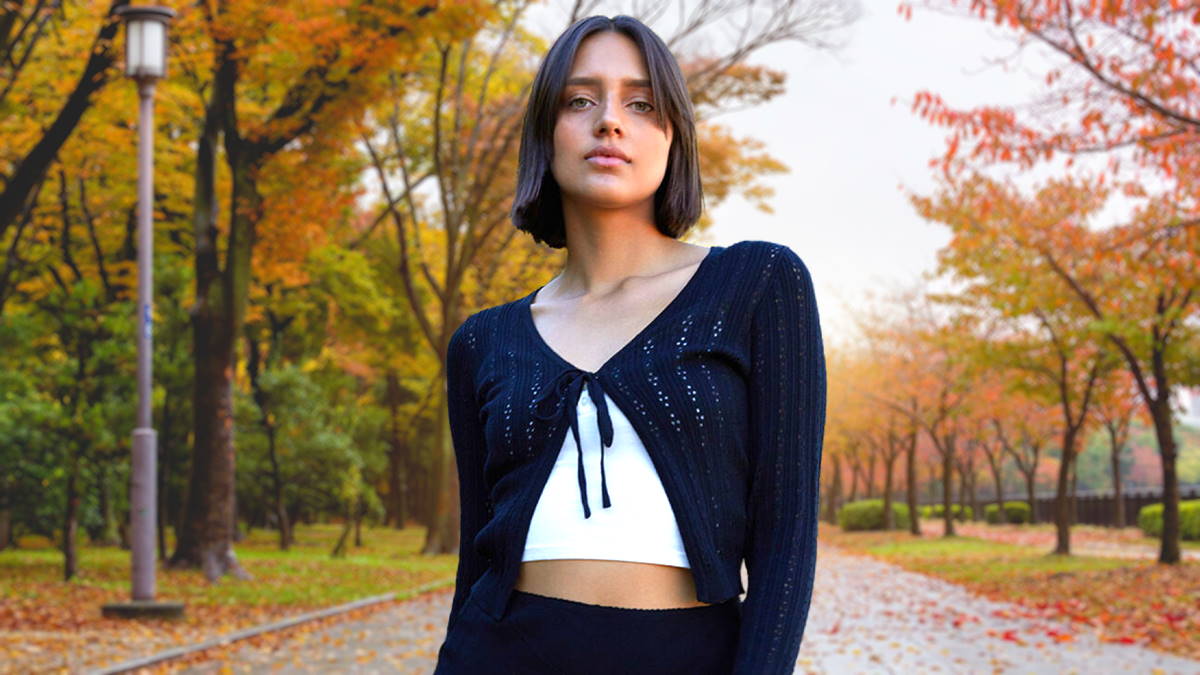 модная девушка