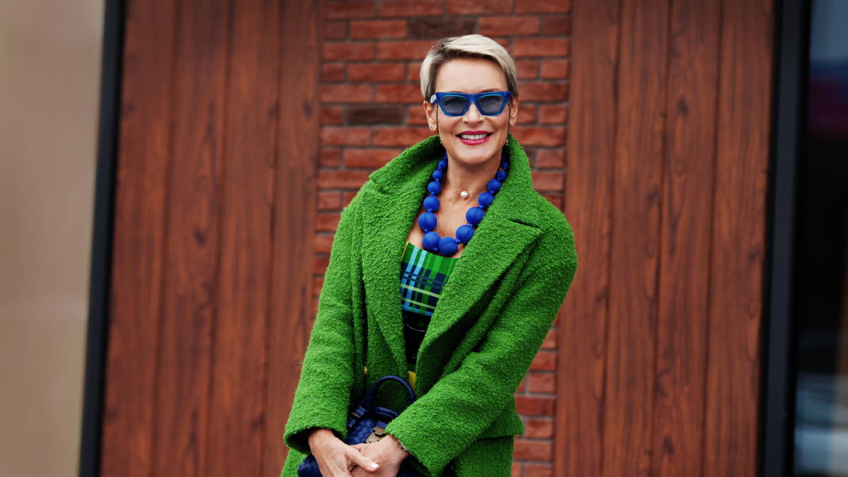 модная женщина