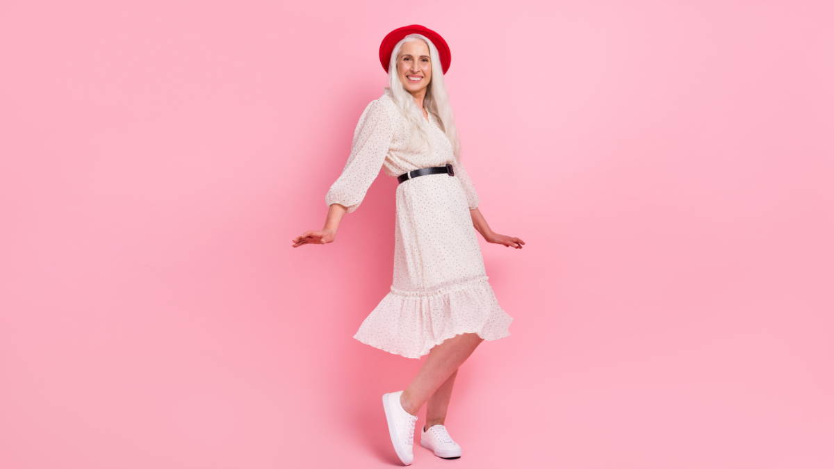 модная женщина