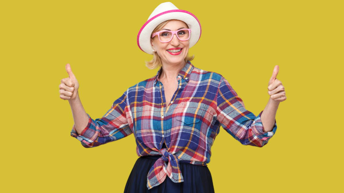 модная женщина