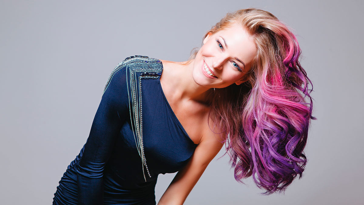 Яркое омбре