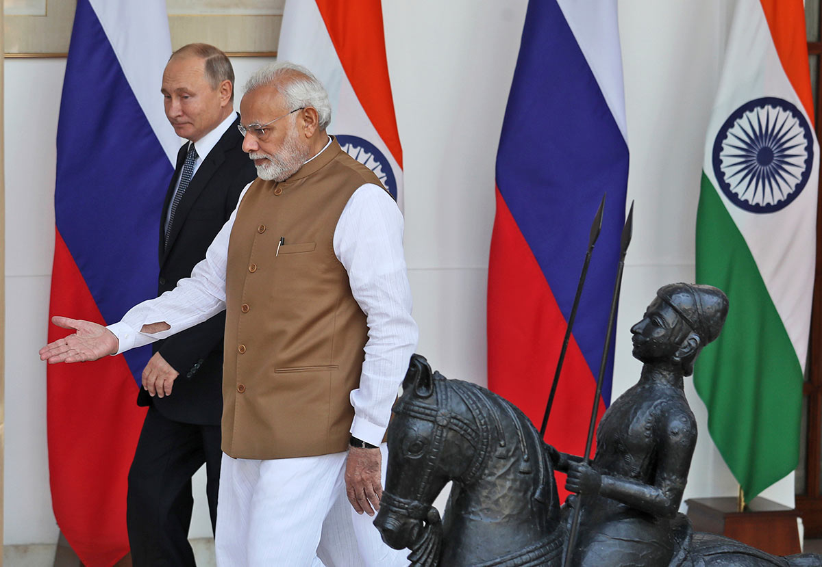 Нарендра Моди и Владимир Путин