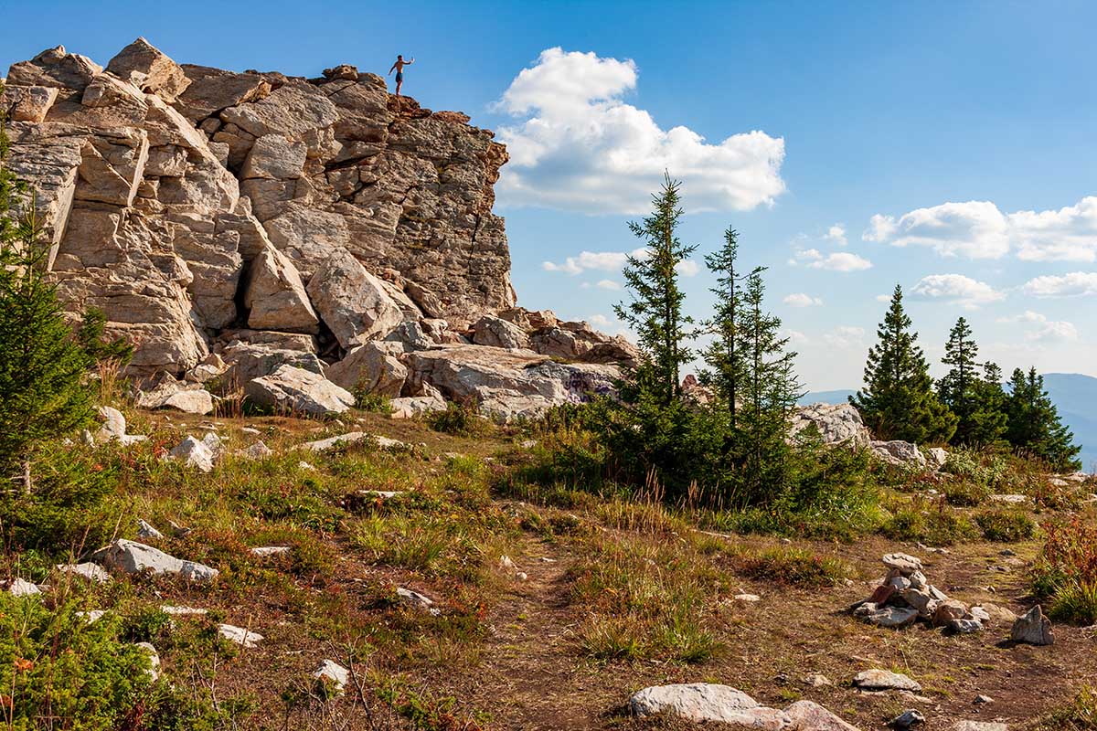 В национальном парке "Зюраткуль", скальные останцы "Медведи"