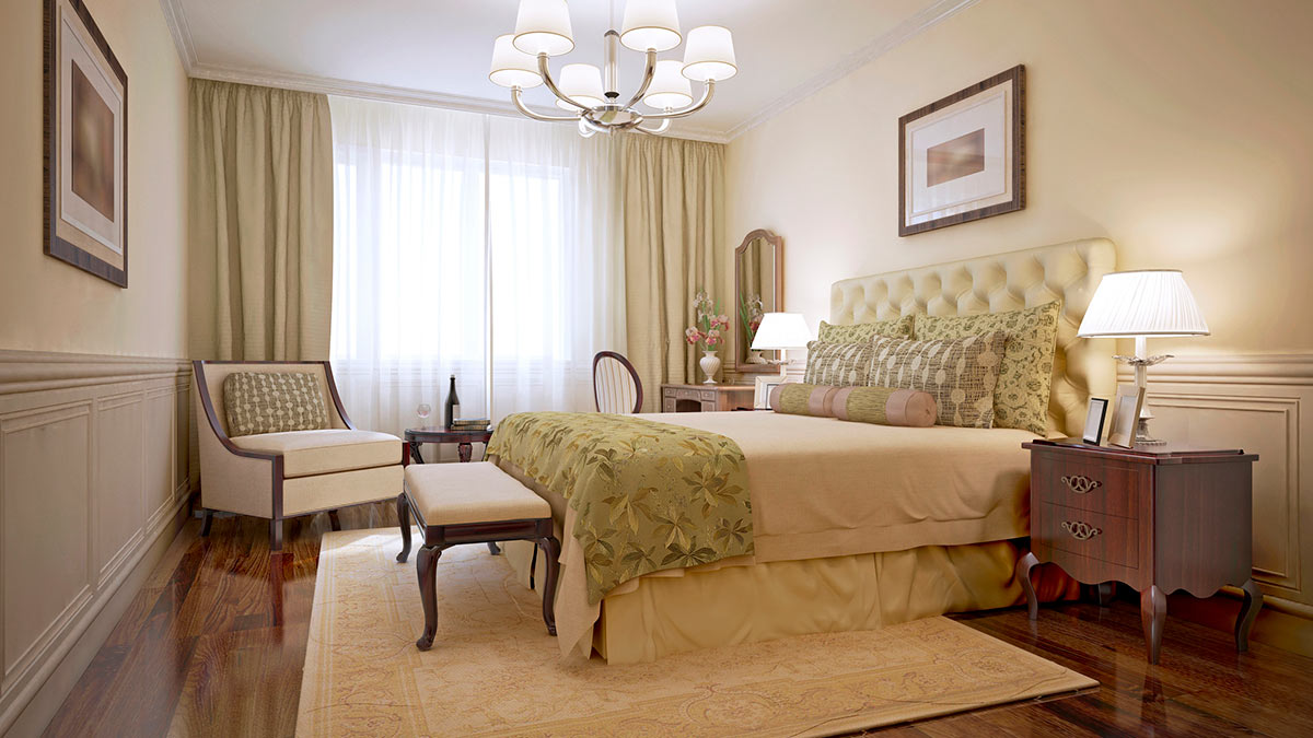 Ковер под кроватью