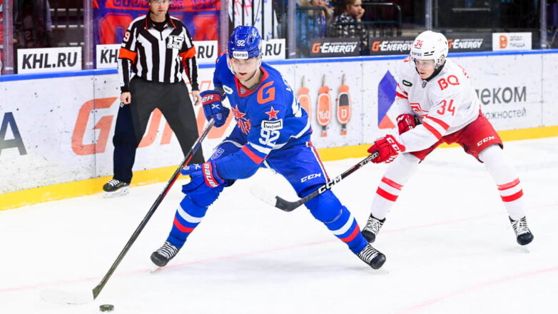 СКА разгромил "Спартак" и сместил "красно-белых" с третьего места в таблице КХЛ