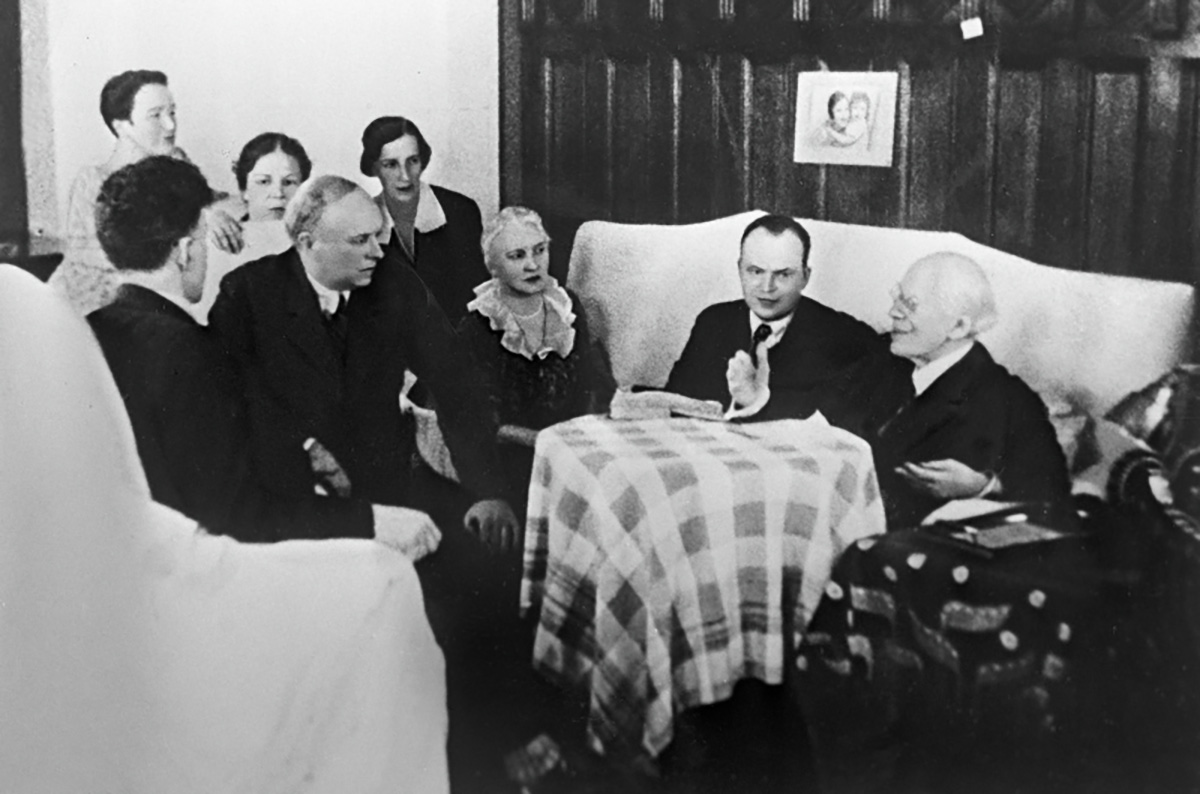 Константин Станиславский (справа) на репетиции спектакля "Тартюф"