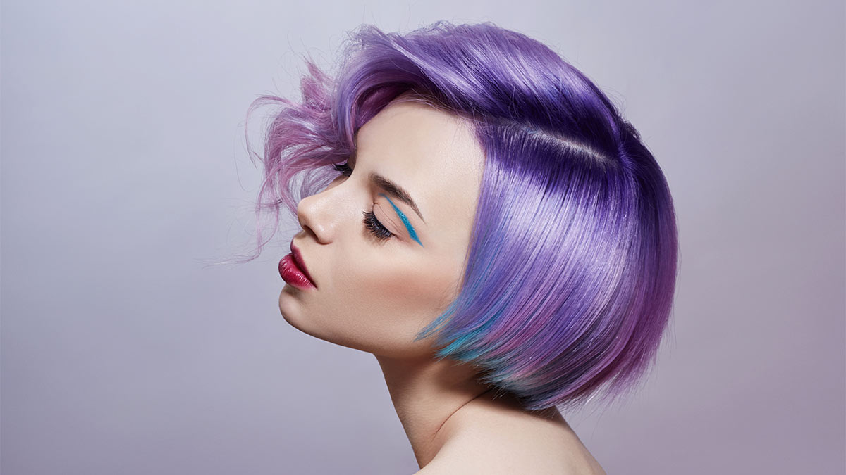 Фиалковый цвет волос