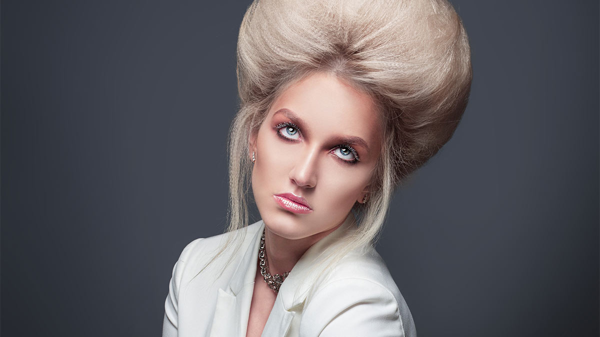 Прическа начес