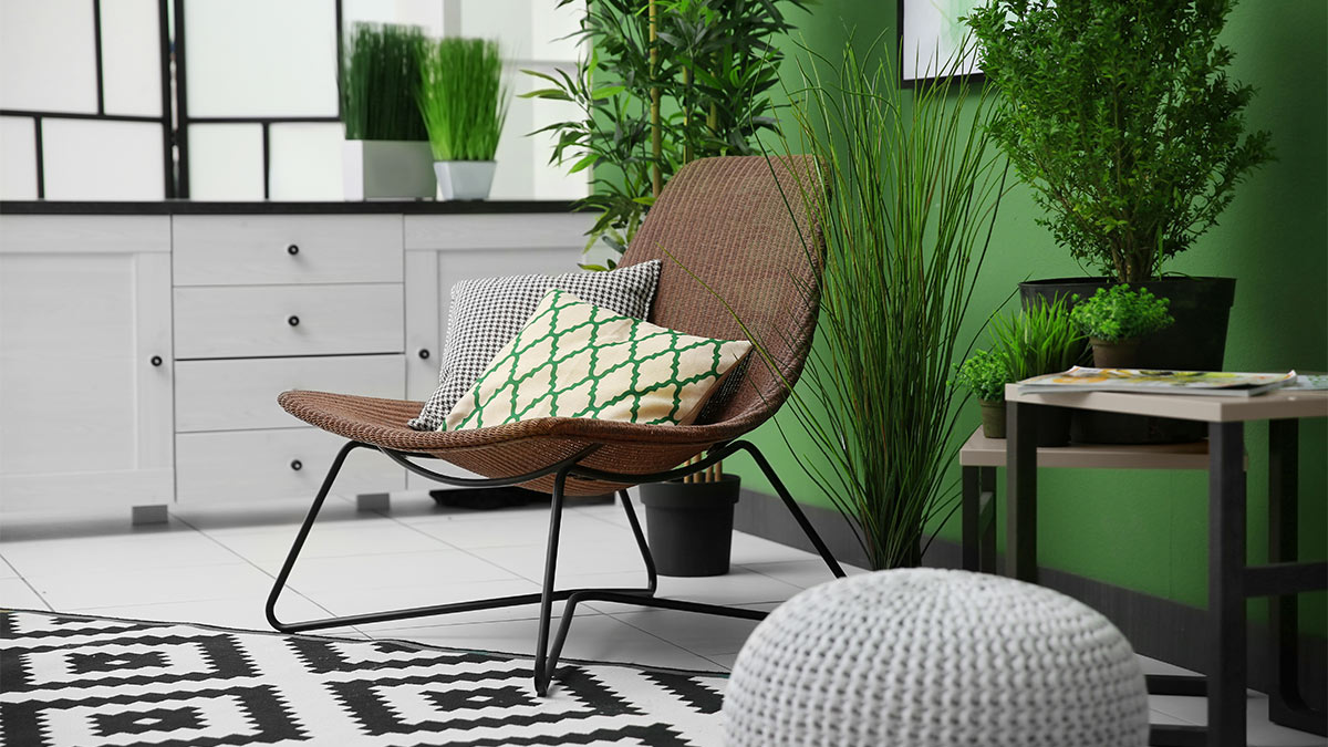 Зеленый оттенок в интерьере