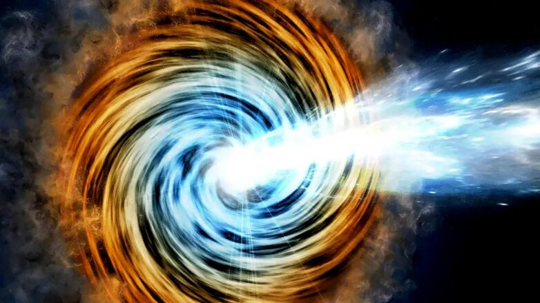 Далекая галактика оказалась черной дырой, повернутой прямо на Землю