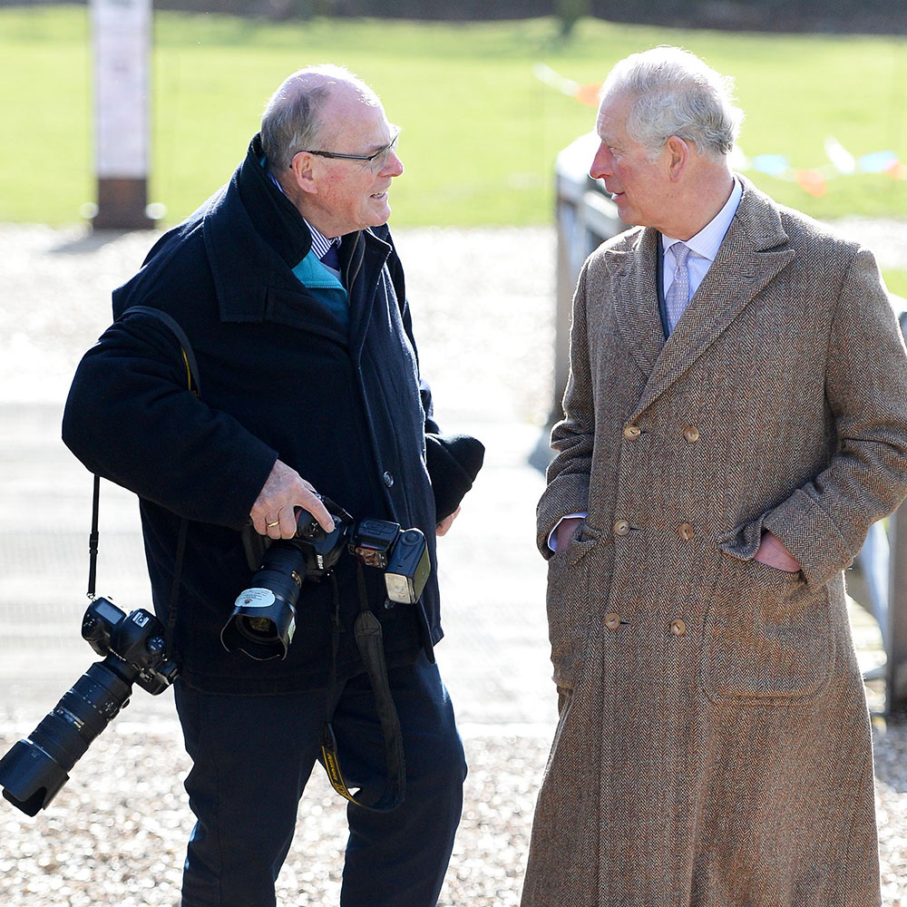 Королевский фотограф Артур Эдвардс и Король Великобритании Карл III