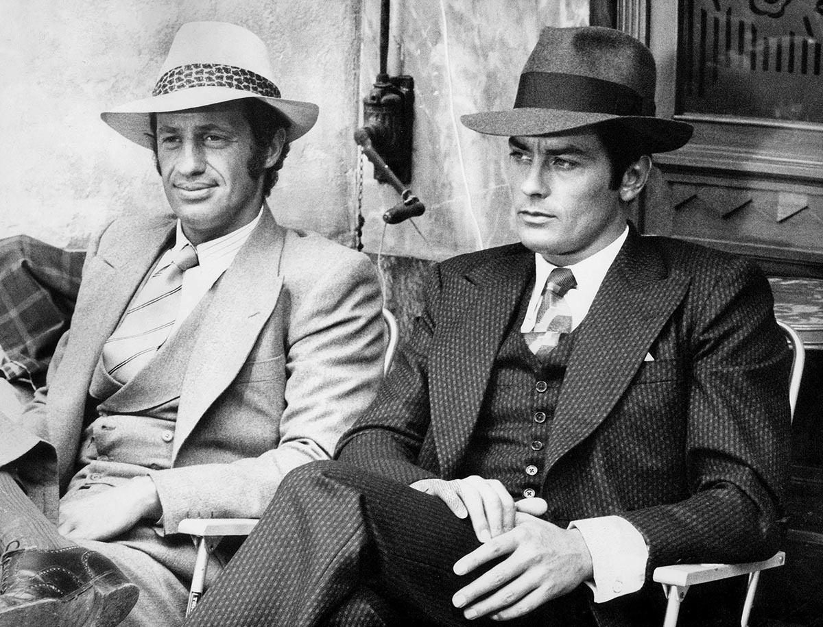 Жан-Поль Бельмондо и Ален Делон в фильме "Борсалино",1970