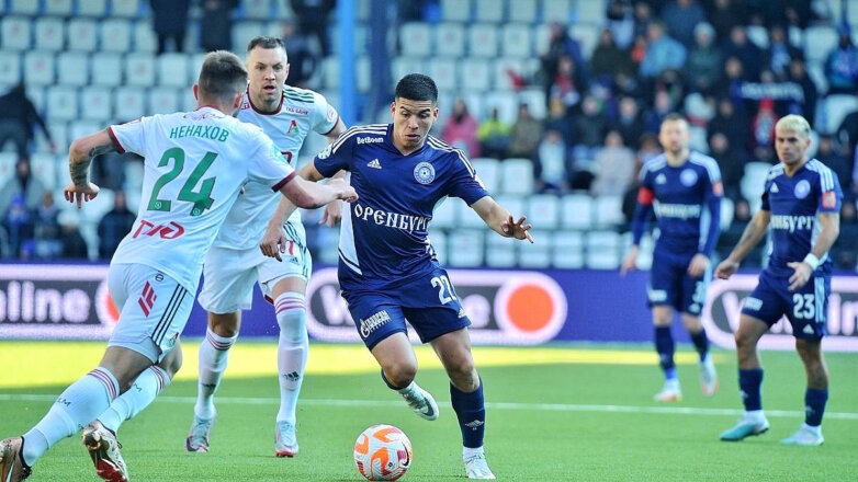 Футбольный клуб "Локомотив" разгромил "Оренбург" в матче РПЛ